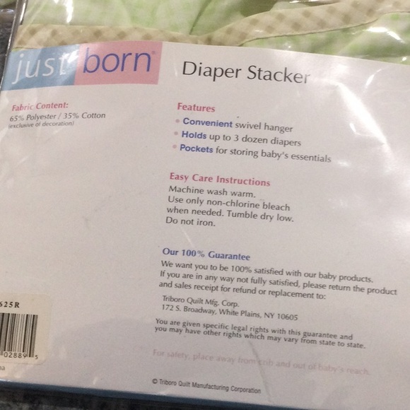 🦒🐒Set of three “Just Born” baby nursery diaper stacker, pillow, wall hangings. - Picture 10 of 10